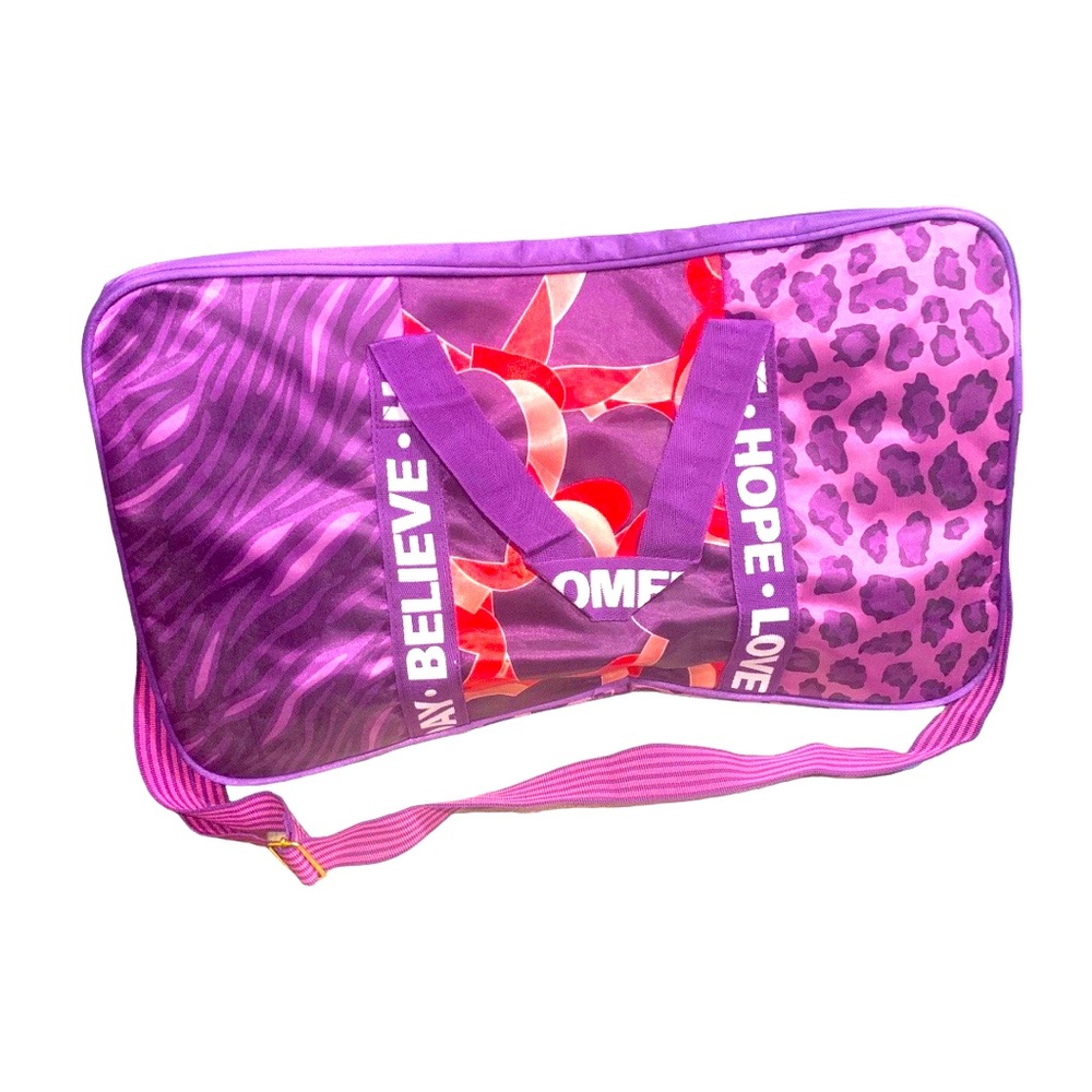 RARE OG FAN Memorabilia Justin Bieber Someday Purple Duffel Bag Weekender Travel - Picture 8 of 10
